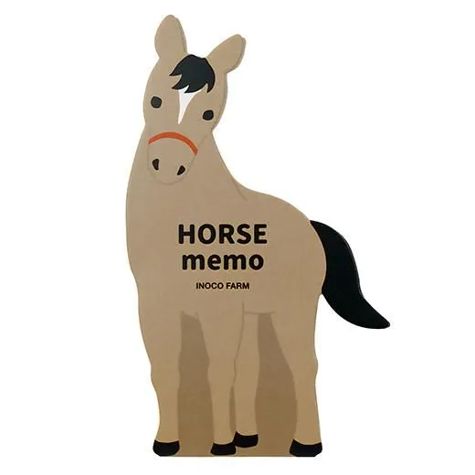 Greeting Life Animal Die Cut Memo Horse Racing ETN-193