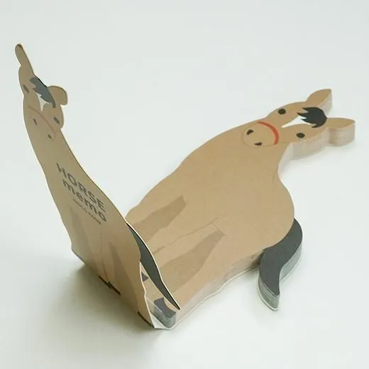 Greeting Life Animal Die Cut Memo Horse Racing ETN-193