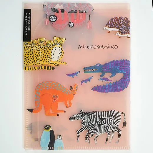 Greeting Life Coco-chan 6-Pocket Clear Folder (A5 Size) Book MRZ-71