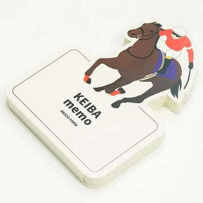 Greeting Life Animal Die Cut Memo Horse Racing ETN-192