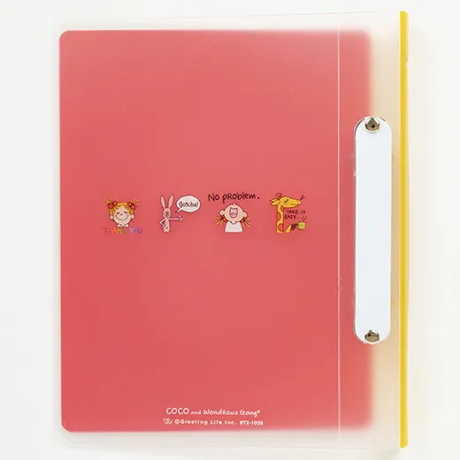 Greeting Life Coco-chan   2-ring binder (A5 size) Red RYZ-1028