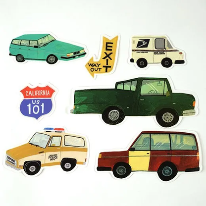 Greeting Life Cars  Sticker Pack SDCK-37