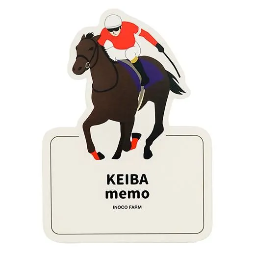 Greeting Life Animal Die Cut Memo Horse Racing ETN-192