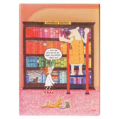 Greeting Life Coco-chan 6-Pocket Clear Folder (A5 Size) Book RYZ-1025