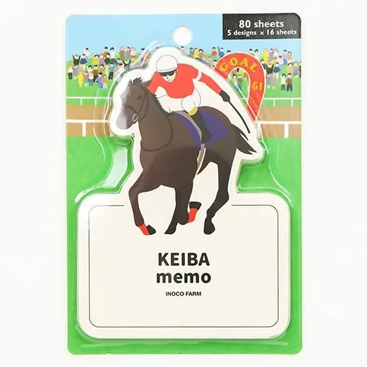 Greeting Life Animal Die Cut Memo Horse Racing ETN-192