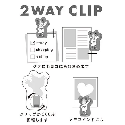 Greeting Life Coco-chan 2-Way Clip, Red RYZ-1067