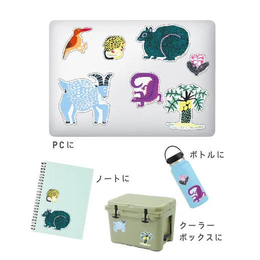 Greeting Life Miroko Machiko Sticker Pack Amami Oshima MRCK-33