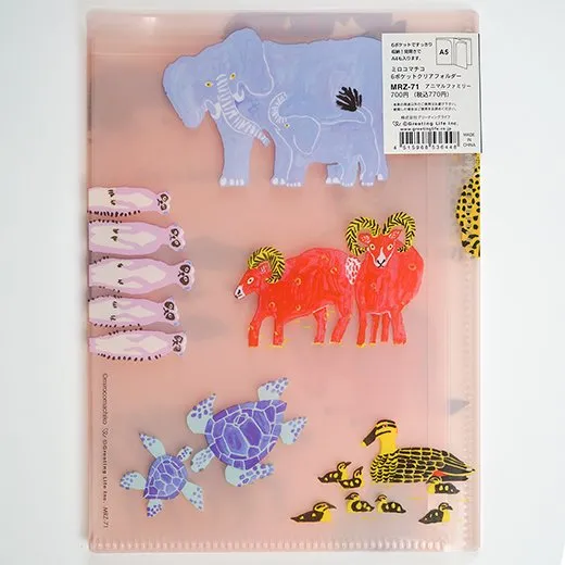 Greeting Life Coco-chan 6-Pocket Clear Folder (A5 Size) Book MRZ-71