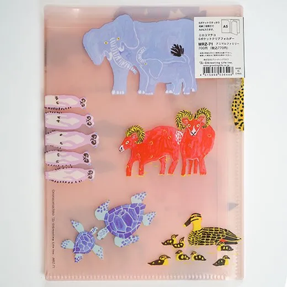 Greeting Life Coco-chan 6-Pocket Clear Folder (A5 Size) Book MRZ-71