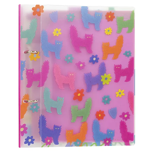 Greeting Life Coco-chan   2-ring binder (A5 size) Red MMZ-432