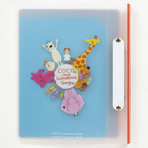 Greeting Life Coco-chan   2-ring binder (A5 size) Red RYZ-1027