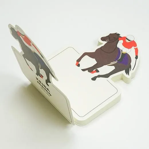 Greeting Life Animal Die Cut Memo Horse Racing ETN-192