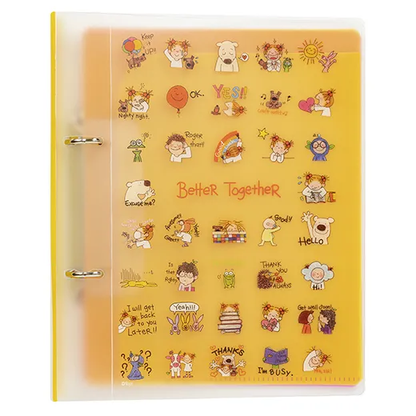Greeting Life Coco-chan   2-ring binder (A5 size) Red RYZ-1028