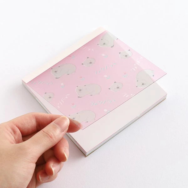 Animal Department Store Memo Pad Square AD-002 [Wombat]
