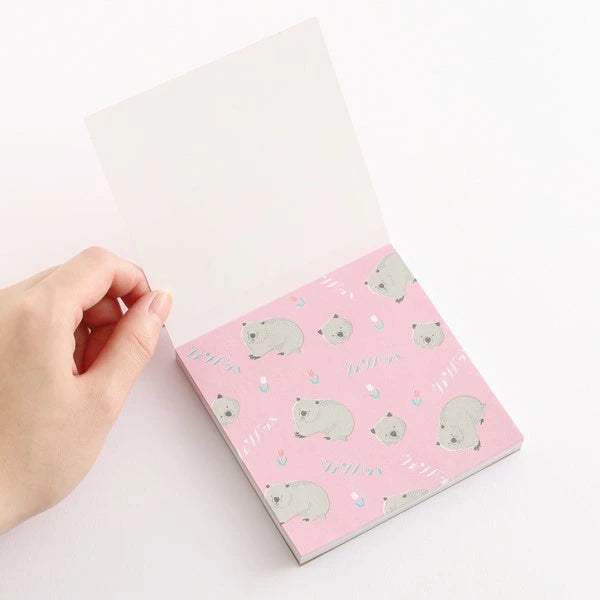 Animal Department Store Memo Pad Square AD-002 [Wombat]