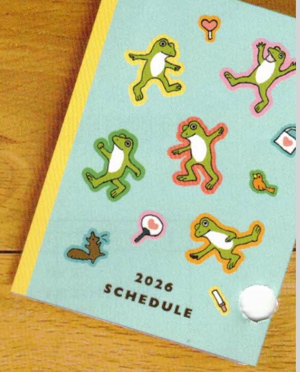 2026 Frog Time A6 Soft Cover Monthly Planner Dance
