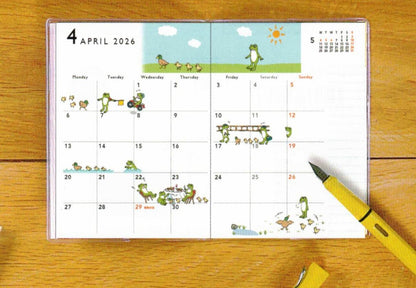 2026 Frog Time A6 Soft Cover Monthly Planner Dance