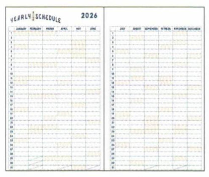 2025 Chalk Boy B6 Slim Diary White