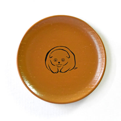 Wooden lacquerware Small Plate Woodblock prints Animal series