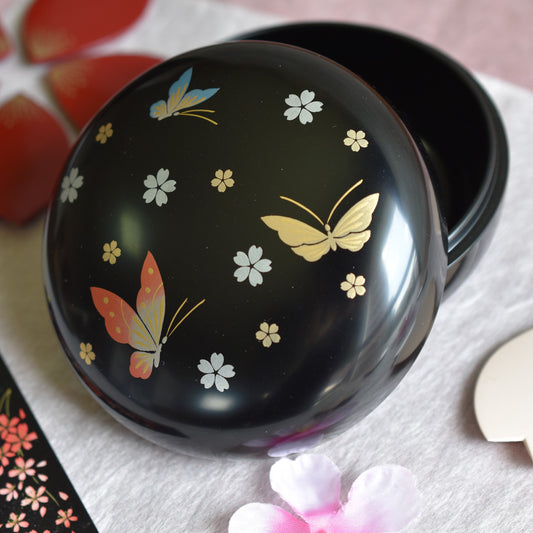 Bonbon container, lacquered candy box, bonbonniere