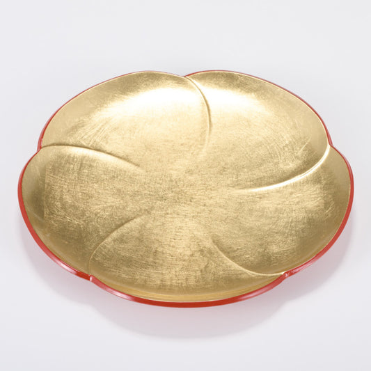 Kyoohoo LACQUER WARE Gold Leaf Plate