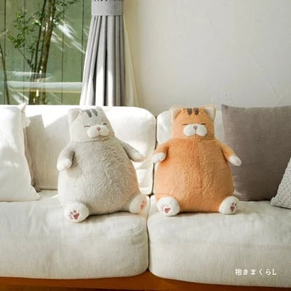 Livheart Premium 27721-42 Hugging Pillow Cat Positivity - Salmon the Tiger Cat (L)