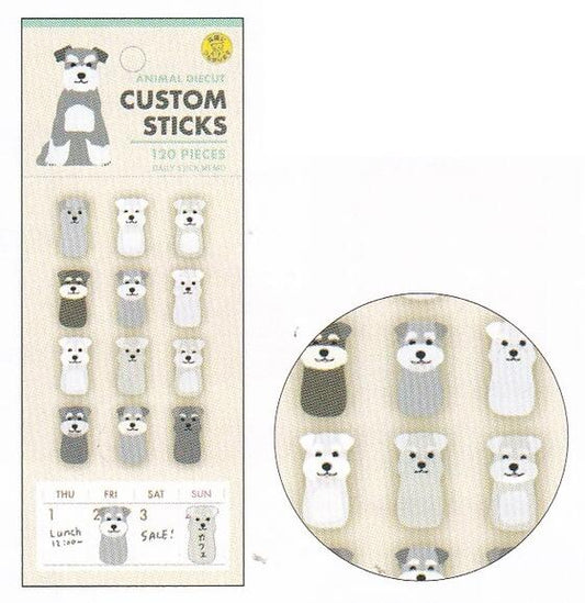 Animal Die Cut Daily Sticky Notes Schnauzer