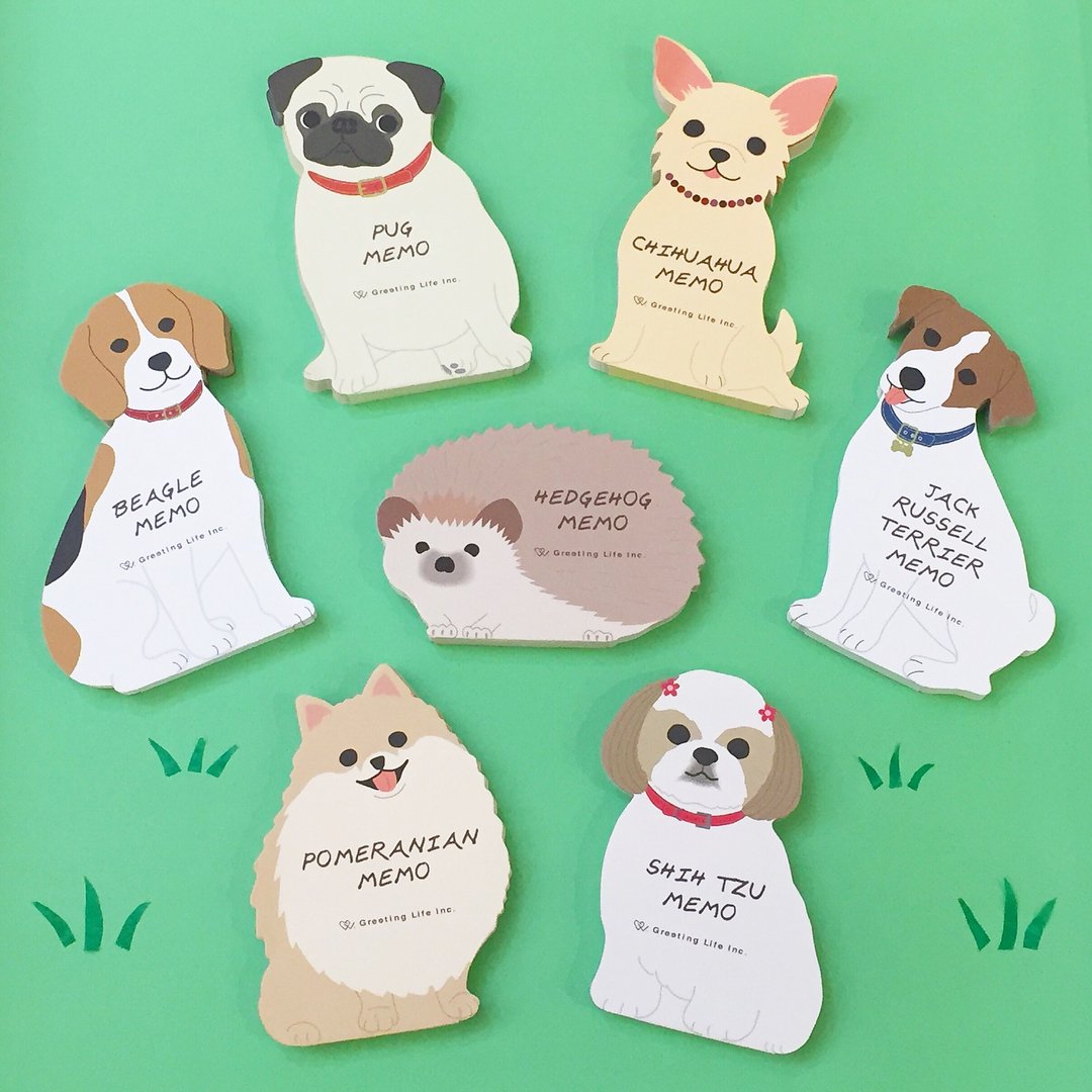 Greeting Life Animal Die Cut Memo ETN-75