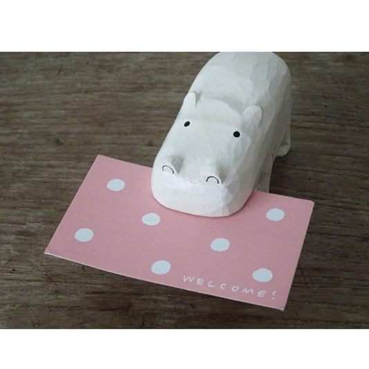 T-lab polepole Card Holder Hippopotamus