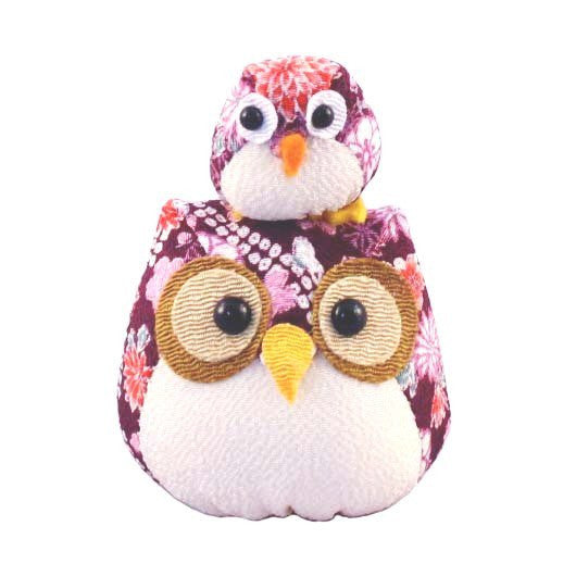 Chirimen Family Owl Purple