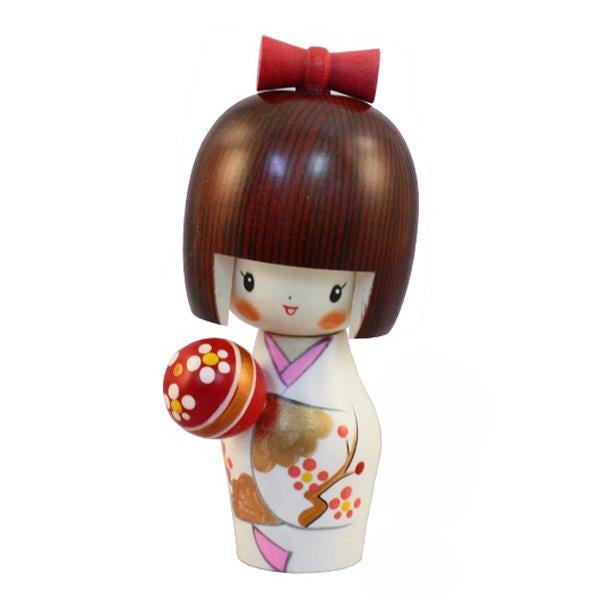 Kyoohoo Japanese Kokeshi Doll Temari (k12-4356)