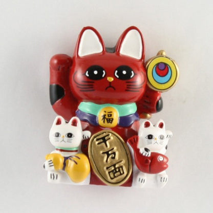 Magnet Lucky Cat Red