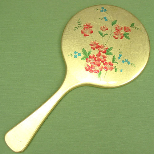 Kyoohoo LACQUER WARE Gold Kyo Mirror Flower