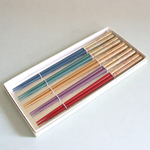 Kyoohoo LACQUER WARE Chopsticks 5pcs Nostalgic