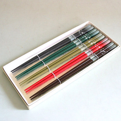 Kyoohoo LACQUER WARE Chopsticks 5pcs Japan