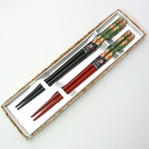 Kyoohoo LACQUER WARE Paired Chopsticks Set Ume