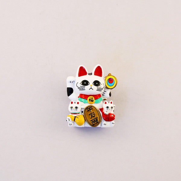 Magnet Lucky Cat White