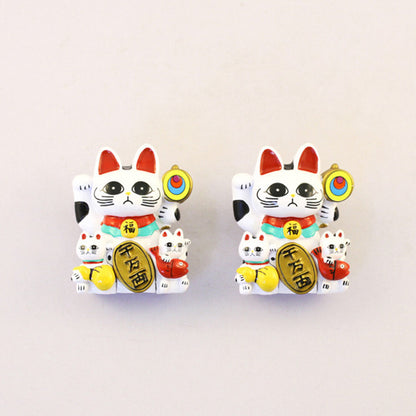 Magnet Lucky Cat White