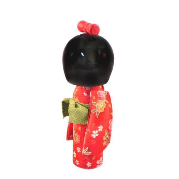 Kyoohoo Japanese Kokeshi Doll hogaraka Red (K12-4301R)