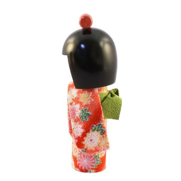 Kyoohoo Japanese Kokeshi Doll osumashi Red (K12-4302R)