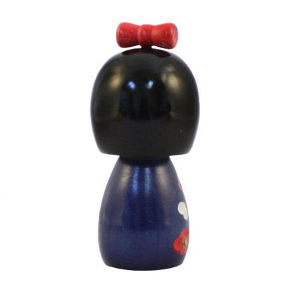 Kyoohoo Japanese Kokeshi Doll Momo chan Blue (k12-4334)
