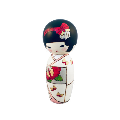 Kyoohoo Japanese Kokeshi Doll butterfly (K12-4364)