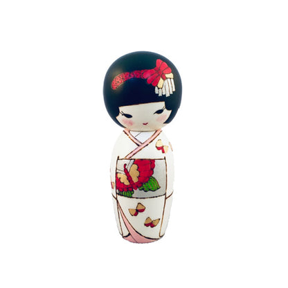 Kyoohoo Japanese Kokeshi Doll butterfly (K12-4364)