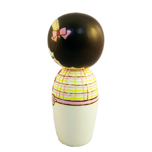 Kyoohoo Japanese Kokeshi Doll Ribon (K12-4365)