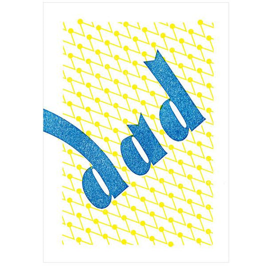 japanwave Tegami Letterpress Greeting Card dad