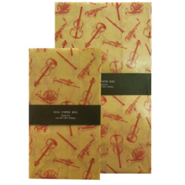 Jolie Poche Wax Paper Bag Square Bottom TYPE M size SWG-04BG