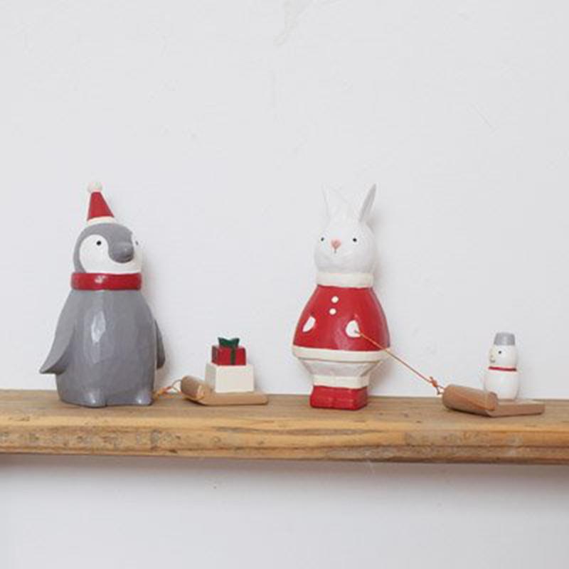 T-lab polepole animal Holiday Santa Claus Rabbit Snowman