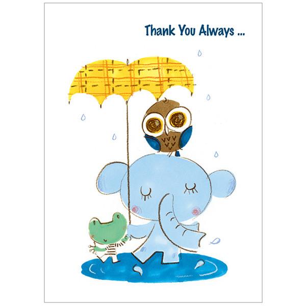 japanwave Tegami Thank you Greeting Card