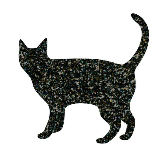 Greeting Life Gritter Sticker Cat black GLCK-1