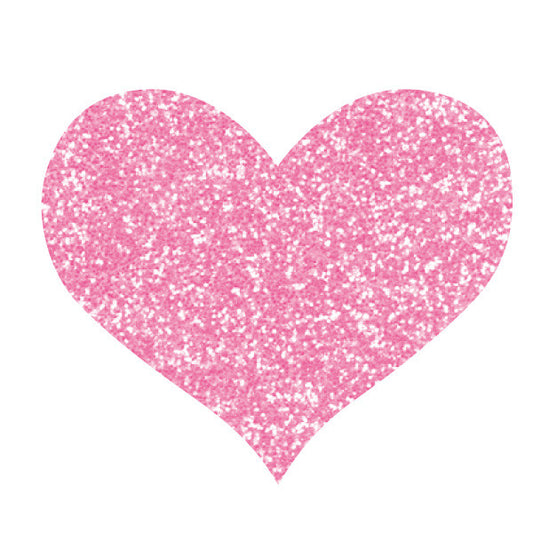 Greeting Life Gritter Sticker Heart pink GLCK-11